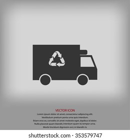 Recycle truck icon