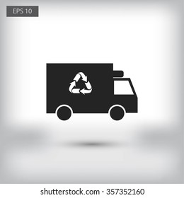 Recycle truck icon