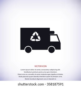 Recycle truck icon