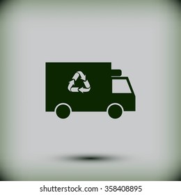 Recycle truck icon