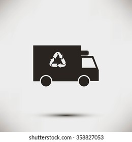 Recycle truck icon