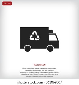 Recycle truck icon