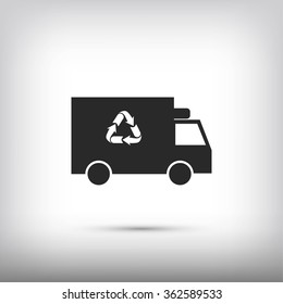 Recycle truck icon