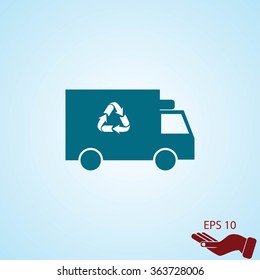 Recycle truck icon