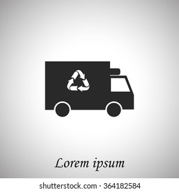Recycle truck icon
