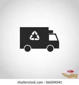 Recycle truck icon