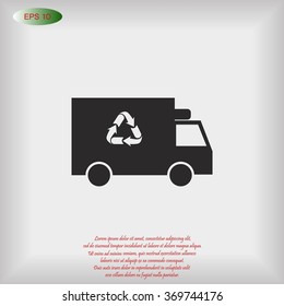 Recycle truck icon