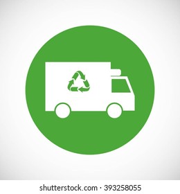 Recycle truck icon
