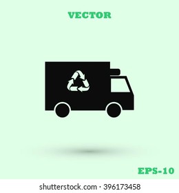 Recycle truck icon