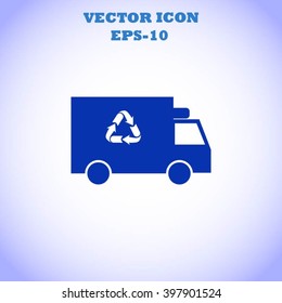 Recycle truck icon