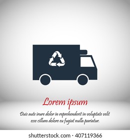 Recycle truck icon