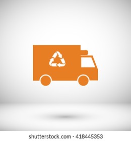 Recycle truck icon