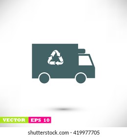 Recycle truck icon