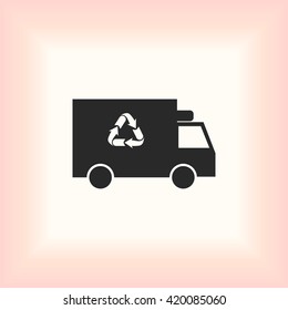 Recycle truck icon