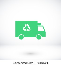 Recycle truck icon