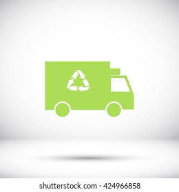 Recycle truck icon