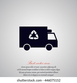 Recycle truck icon
