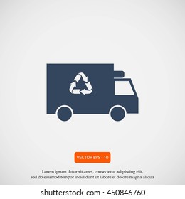 Recycle truck icon