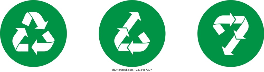 Recycle Upcycle and Downcycle icons in green circles.