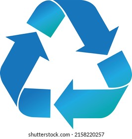 recycle vector color icon illustration on white background..eps
