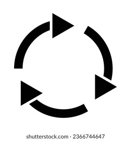 Recycle Vector Glyph Icon For Personal And Commercial Use.
