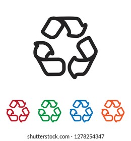 Recycle vector icon