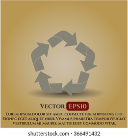 Recycle vector icon
