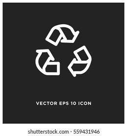 Recycle vector icon