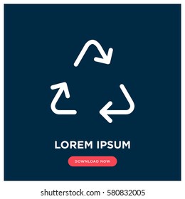 Recycle vector icon