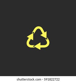 Recycle vector  icon.