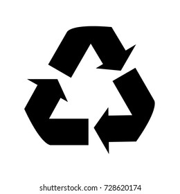 Recycle vector icon. 