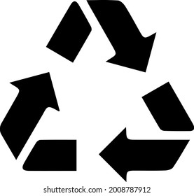 Icono de vector de reciclaje. Ilustración vectorial de signo ecológico eps 10.