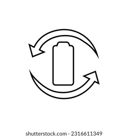 
Recycle vector icon. Ecology illustration sign. recycling symbol. Eco logo.