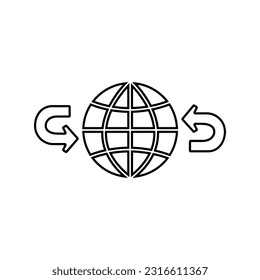 
Recycle vector icon. Ecology illustration sign. recycling symbol. Eco logo.