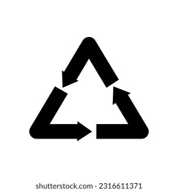 
Recycle vector icon. Ecology illustration sign. recycling symbol. Eco logo.