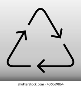 Recycle Vector Icon Illustration