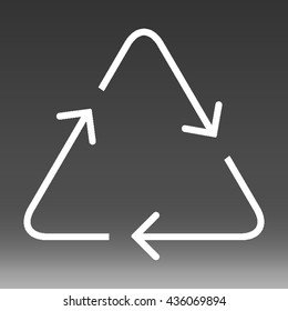 Recycle Vector Icon Illustration