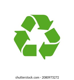 recycle vector icon isolated on white background