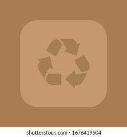 Recycle vector icon. Recycle icon page symbol for your design. EPS10.