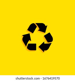Recycle vector icon. Recycle icon page symbol for your design. EPS10.
