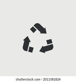recycle vector icon recycling environment