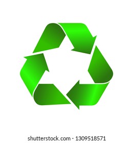 Recycle vector icon recycling garbage symbol environment for graphic design, logo, web site, social media, mobile app,  packaging and illustration