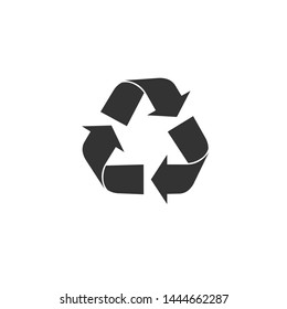 Recycle vector icon. Recycling symbol. Vector illustration EPS 10.Isolated on white background