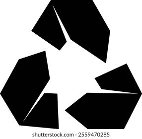 Recycle vector icon, Rounded angles graphic elements. Recycled signs, Renewable resources. Nature conservation. Duotone pictograms thin linear. Editable stroke, isolated on transparent background.