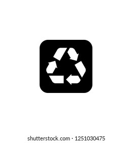 recycle vector icon. recycle sign on white background. recycle icon for web and app
