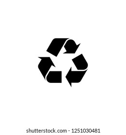icono de reciclar vector. signo de reciclaje sobre fondo blanco. icono de reciclaje para web y aplicación