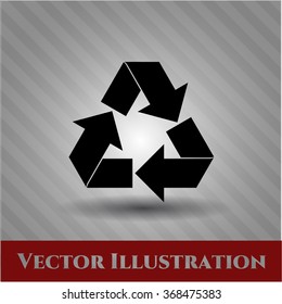 Recycle vector icon or symbol