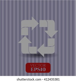 Vektorsymbol oder -symbol recyceln