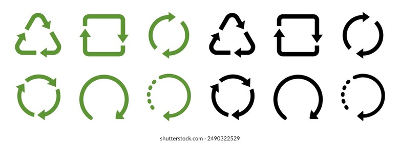 Recycle. Recycle vector icon. Recycle symbol icon. Vector illustration