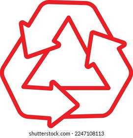 Recycle Vector Icon which is suitable for commercial work and easily modify or edit it
